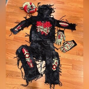 Kids Skeleton Zombie Costume